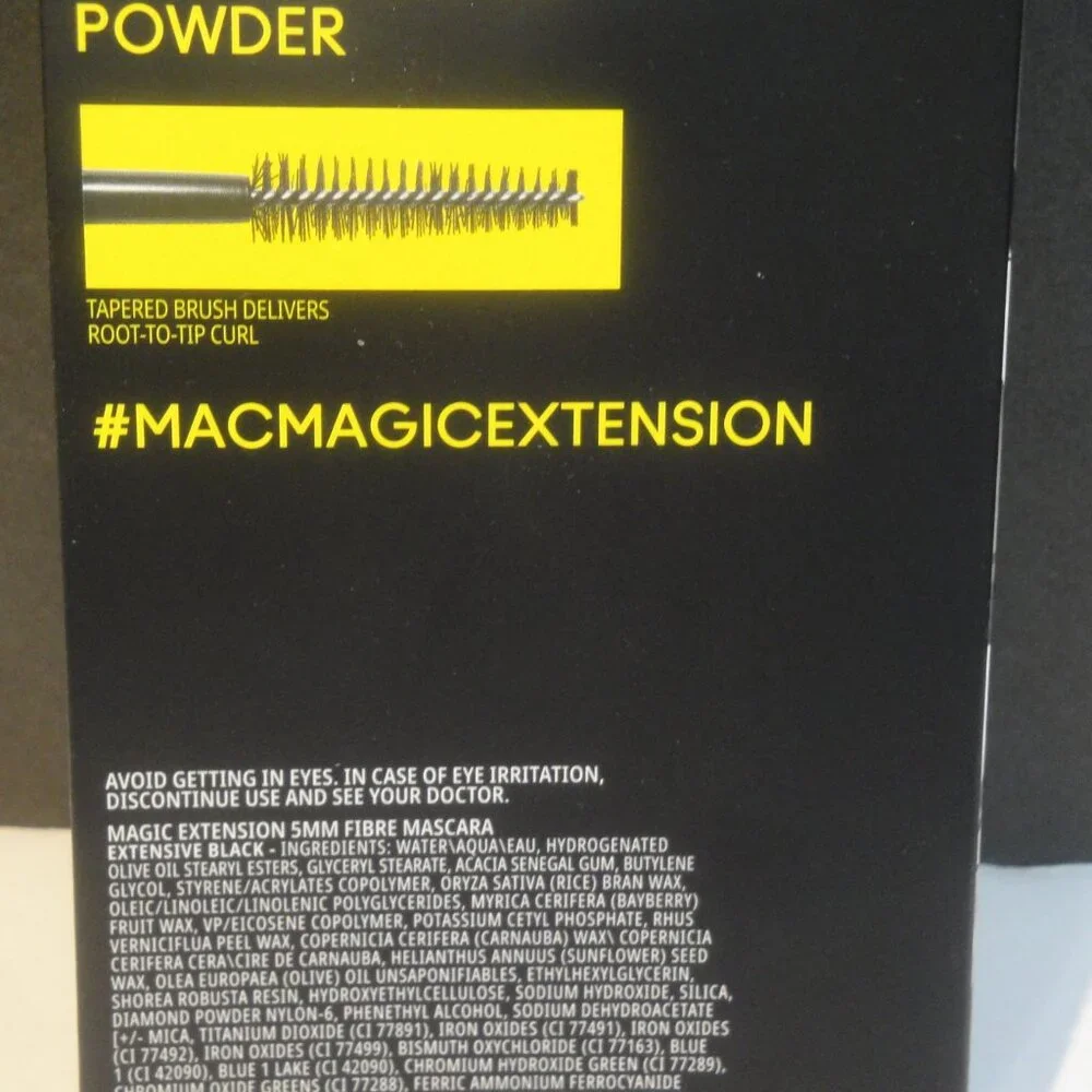 MAC Magic Extension 5MM Fibre Mascara in Extensive Black Color New in Box